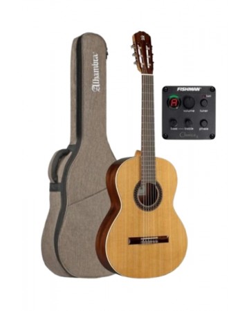 Alhambra 1 C HT EZ Hybrid Terra (Fishman Clasica II) con Funda