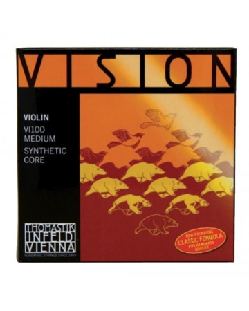 Thomastik-Infeld Cuerdas para Violín Vision Synthetic Core 1a MI BOLA removible Medium
