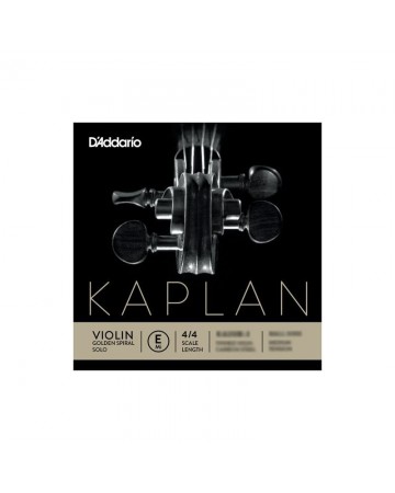 D'Addario Cuerda Violín Kaplan Golden Spiral K420B-3 1ª Mi Bola Medium 4/4