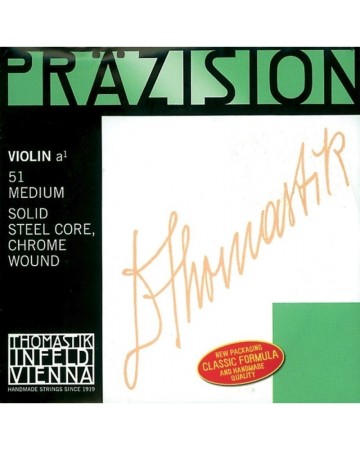 Thomastik-Infeld Cuerdas para Violín Precisión Alma Sólida en Acero 2ª La Medium 4/4