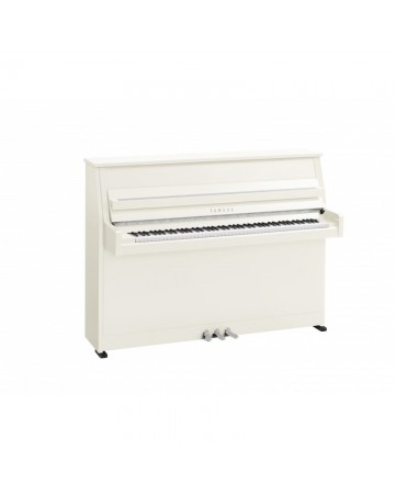 YAMAHA B10 PWHC Piano vertical acústico, altura 110 cm, Blanco pulido cromado