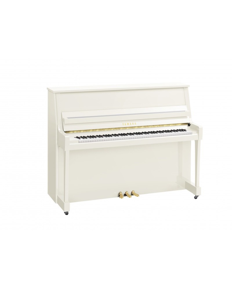 YAMAHA B20 PWH Piano vertical acústico, altura 116 cm, Blanco pulido