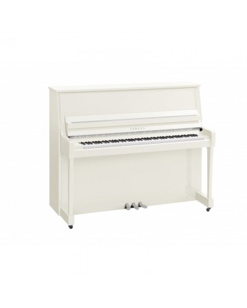 YAMAHA B30 PWHC Piano vertical acústico, altura 121 cm, Blanco pulido cromado