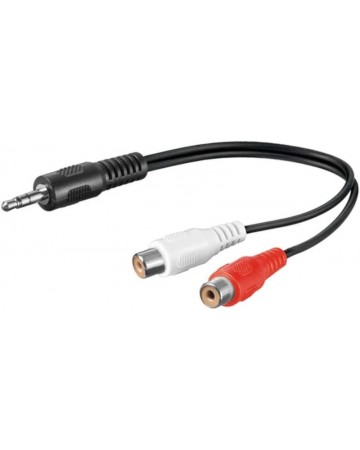 Cable Jack a RCA Y 0.2m