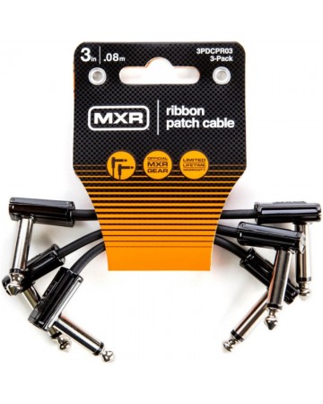 MXR EMX3PDCPR03 Cable® Ribbon Patch - 8 Cm - Pack de 3