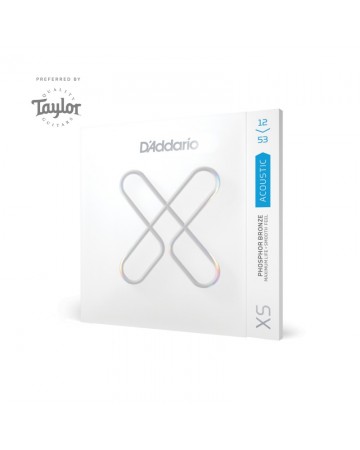 D'Addario XSAPB1253 12-53 Light, XS Phosphor Bronze Coated Acoustic Guitar Strings