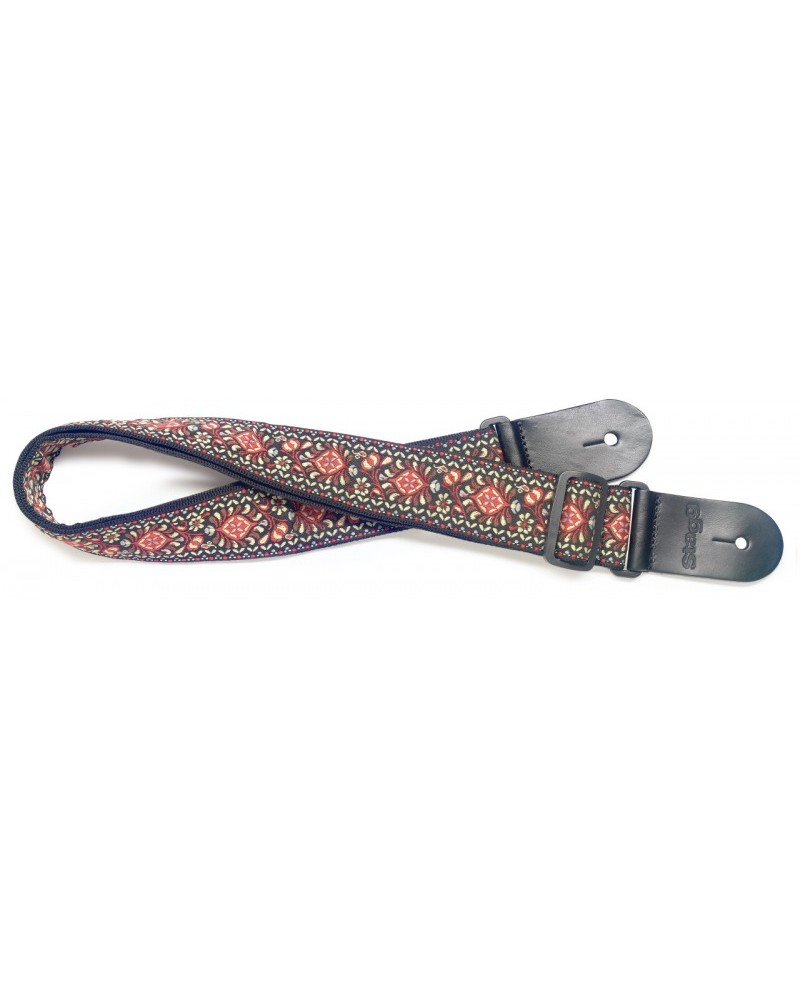 STAGG SWO COT JIM BRW Woven Strap Nylon Jimi Brown