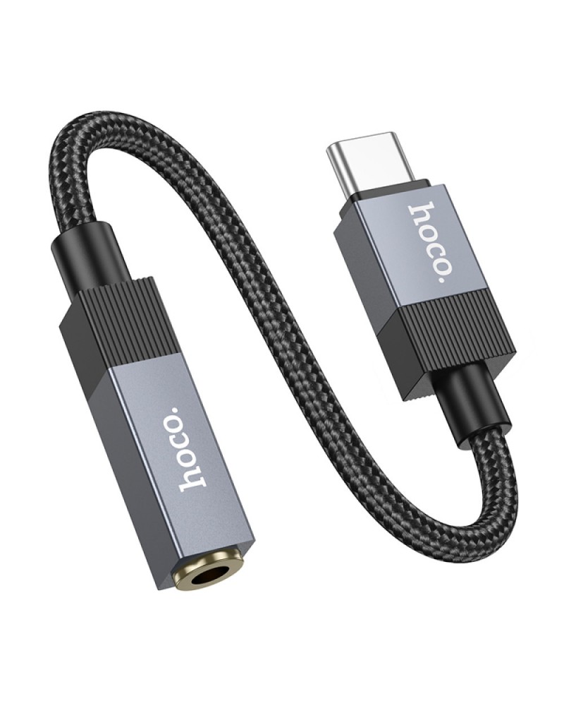 Adaptador de audio Hoco UPA32C USB-C - Jack 3,5mm hembra trenzado