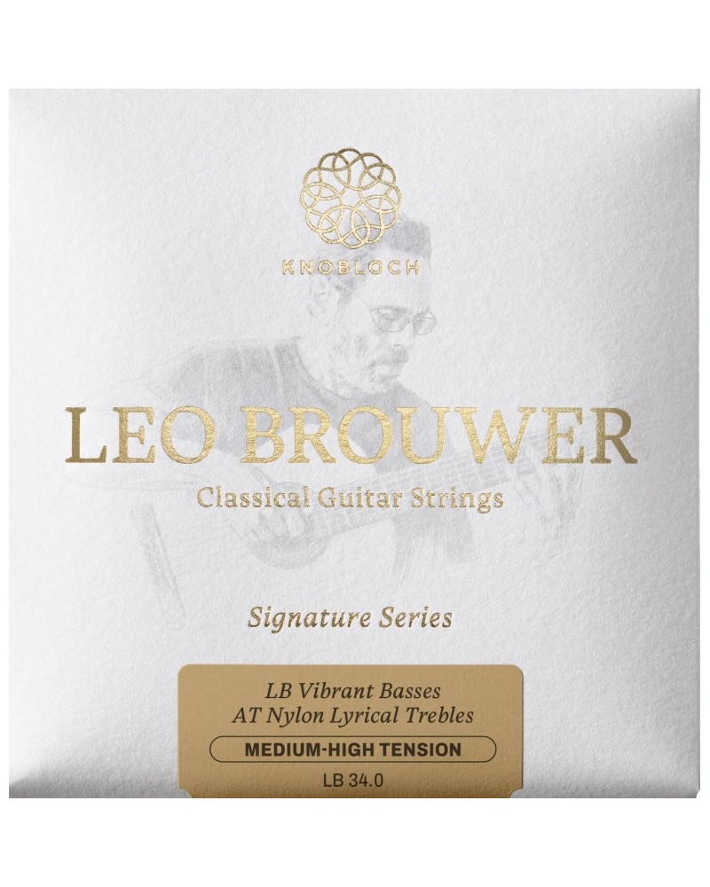 LEO Brouwer DOUBLE Silver AT Nylon Full Set Medium-High Tension 34.0