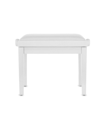 GEWA GEWA Banqueta de Piano Deluxe Vinyl Blanco Mate Asiento