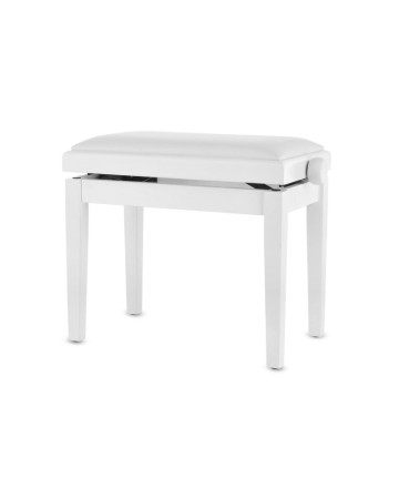 GEWA GEWA Banqueta de Piano Deluxe Vinyl Blanco Mate Asiento