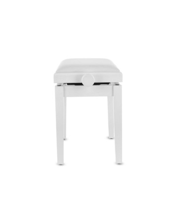 GEWA GEWA Banqueta de Piano Deluxe Vinyl Blanco Mate Asiento