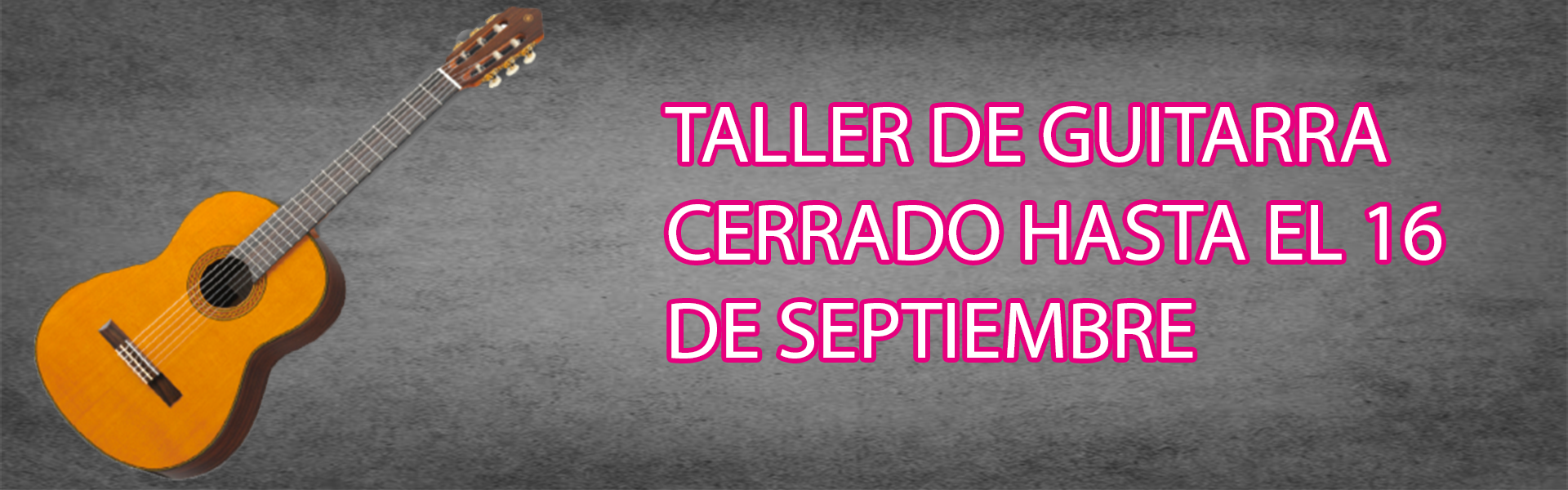 Taller música cerrado